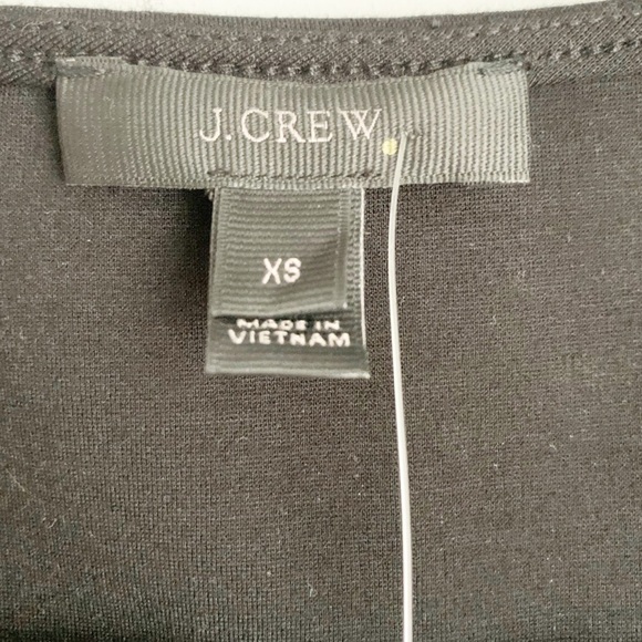 J. Crew-  Black Peplum Blouse - Size Extra Small - Picture 5 of 8